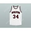 Custom qualsiasi nome Qualsiasi squadra Billy Dunn 34 Wolves High School Basketball Jersey All Cucited Dimensioni S-6XL di alta qualità