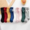 Chaussettes pour enfants 100% coton pur chaussettes pour bébé avec archers pour enfants chaussettes molles pour enfants longues princesse genoue hautes chaussettes 0-7 ans d240513