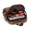 Sac à dos vintage hommes quotidiens canevas sac à dos sac à dos backbags backbags mochilas voyage à épaule unisexe.