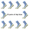 10 paarslot mannen dames voetbal sokken katoen vierkant siliconen zuignap grip anti slip voetbal sport rugby tennis 240430