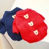 Hondenkleding herfst winterkleding puppy kitten trui gebreide hoodies jas voor kleine middelgrote honden pomeranische huisdieren haakjumpers bichon