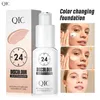 30ml Color Changing Foundation Cream Professional Concealing Face Dark Circle Liquid Longlasting Eye Corrector Primer Makeup 240510