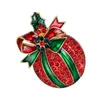 Broches épingles de broche de Noël féminine de joaillerie étincelante bijoux créative décoration pour fabriquer des sacs à vêtements