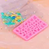 Moules à cuisson DIY Cube Collier Bracelet Nail Art Art Patch Crystal Epoxy Résine Love Forme Moule de silicone pour la fabrication de bijoux