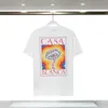 T-shirts pour hommes Casabalca Shirt Men Women Designer Casa Style Tenins Club Tees Breathable Casual Short Sleeve Us Size S-xxl