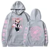 Męskie bluzy bluzy anime moje bohaterowe akademia ochaco uraraka graficzny grafika z kapturem z kapturem w rozmiarze bluzy harajuku żeńskie ubranie pullover t240510