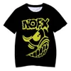 NOFX Tシャツパンクロックバンド3Dプリントストリートウェアメンズカジュアルファッション特大の半袖TシャツTEES TEES TOPS衣料品240513