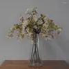 Kwiaty dekoracyjne Piękna gałąź begonia jedwabny sztuczny na stół domowy jesienne dekoracja handlowa centrum handlowe ślubne po rekwizyty