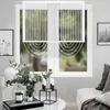 Curtain Flying 1PC Valance With Crystal Beads Curtains Drop Beading For Living Room Kitchen Bedroom