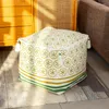 Pillow Etali Cotton Braided Stool Printed Tassel Home Shoe Changing Simple Fabric Living Room Sofa Small Sagging