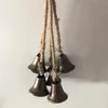 Fourniture de fête 6pcs / set Noël Small Bell Pendant Pendre Ornement décorations Metal Jingle Bells Supply for Yard Garden Home Door