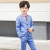 Pakken Flower Boys Formele jas Vestbroek Bowtie Wedding Pak Kids Birthday Dress School Children Gentleman Viool Dance Show Kostuum