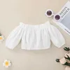 Kleidungsstücke Neugeborene Babykleidung Set 0-18 Monate von Schulterhemd und Rock Sommer-Outfit Kleinkind-Kleidungsanzug für Kinder girll240513