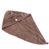 Toalheiro Microfiber Hap Wrap Secy com Button Dry Hat Turban Quick for Mulher Homens