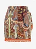 Skirts Zaf Bohemian Floral Mini Skirt For Women Printed Bottom Zipper Cloghet Tassel Tip Hem Short Dress Dresses Drop Delivery Apparel Dhfra