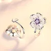 Boucles d'oreilles en peluche 925 Bijoux en argent sterling de haute qualité Femme Femme d'oreille Retro Flower Cube Zirconia Long Tassel suspendu