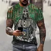 Herr t -skjortor Circuit Board Electronic Chip CPU Graphic for Men Clothing Tee 3D Print Motherboard Mainboard Short Sleeved Tops