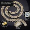 WT Fine Jewelry Hip Hop 925 Sterling Silver VVS Moisanite Iced Out Miami Cuban Link Chain Collier pour hommes