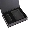 Scatole personalizzate da 500 pezzi Velvet Black Black Custom Foam Pacchetto regalo Pacchetto di carta Magnetica Inserto con schiuma 240510