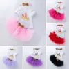 Clothing Sets Summer Baby Clothing Valentines Day Party Girl Tutu Skirt Set Preschool Clothing Baby First Birthday Clothing Little PrincessL2405