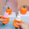 Neuheit Karotten Rabbit Cup Squeeze Spielzeug Hase Squishy Zappet Entlüftung Spielzeug kreative Miniatur -sensorische Dekompression Geschenk für Kinder Erwachsene