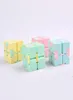 New Infinity Cube Candy Color Cube Anti Stress Cube Finger Hand Spinners Fun Toys For Adult Kids Adhd Stress Relief Toy DWF53327863297