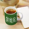 Mugs See No Evil Say Hear Coffee Ceramic Tea Cup Milk Mug Warmer Personalized Friends Birthday Gift Monkey N