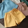 Baby Cotton Linen Shorts Summer Childrens FivePoint Pants Boys Girl