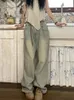 Kadınlar kot y2k grunge Bol kadın Amerikan retro büyük boy kot pantolon kadın vintage geniş bacak pantolonları kpop sokak kıyafetleri