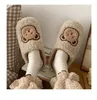 Kapdy Vrouwen Tryb Schattige Winter Thuis Katoen Schoenen Student Indoor Kawaii Grappige