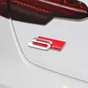 Другие внутренние аксессуары 1PCS Металлические наклейки на наклейки на наклейки на наклейки на украшения для Audi Sline TT Q2 Q3 Q5 Q8 Q8 A3 A4 A5 A6 A7 R8 B5 B6 B7 B8 C5 RS4 RS5 V8 T240509