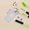 PCS / lot kawaii panda effacable gel de presse stylo mignon 0,5 mm blue encre stylos neutres pour les fournitures scolaires de bureau