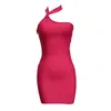 Sukienki Casual Factory Hurtowa Rose Rose Rose Red White Backless Backless Mini Sexy Boutique Celebrity Cocktail Party Bandage Dress