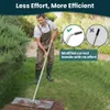 DREMMT Wyrównanie 30x10 cala (profesjonalny) narzędzie do poziomu trawnika z stalą nierdzewną rakiety trawniki wytrzymałe grabie krajobrazu dla podwórka, ogrodu, golfa
