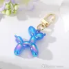 Śliczne 3D Cartoon Balon Balon pies breloczek breyring zabawki plastikowa żywica łańcuch kluczy wiszą
