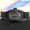 RM Mechanical Wrist Watch Series RM07-01 Kolfiber Titanium Metal Fashion Women's Watch