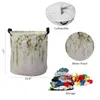 Sacs à linge Fleurs de mariage Rose Dirket panier pliable Round Imperpose Organisateur Organisateur Vêtements Enfants Rangement de jouets