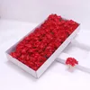Decorative Flowers 50pcs Soap Cherry Blossoms Heads Romantic For Wedding Valentine's Day Banquet Home Decor Hand Holding Art Gift