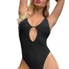 Bikini de maillots de bain pour femmes pure bikini européen américain solide sexy creux et sans dos pour femmes en forme de maillot de bain string
