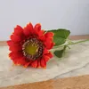 Fleurs décoratives 5 PCS / Set Artificiel Sunflower Silk Flower Fausse plante pour le bureau de mariage décorations de salon