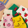 Women Socks Kawaii Funny Fruit Banana Lemon Strawberry Harajuku Colorful Cute Crew Woman Cotton Drop Supplier Sox