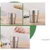 Mugs Cups Double Wall Stainless Steel Picnic Dinner Camping Travel Metal Cold Beer Water Cup Bar Party Coffee Tumbler Drinkware