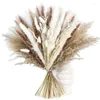 Fleurs décoratives 80pcs Pampas Natural Pampas Decor Bouquet Boho Arrangement floral séché Table maître de table Décoration rustique Décoration rustique