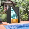 Camas de cadeira Patio Furniture Beach Cover com proteção UV Proteção à prova de vento com zíper para jardim da varanda