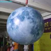 Ballons de fête en gros Balles de lune gonflables géantes 3m / 6m Air Boule d'éclairage satellite Lune gonflée avec lumière LED
