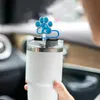 使い捨てディナーウェアカップ用のかわいいシールers dust-proofプロテクタートッパー再利用可能な飲酒のヒントlids 40 30 20 oz面白いタンブラー