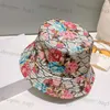 Cappelli da design Cappelli a cappello piatto per secchio per uomini da donna Stampa Flower Capball Cappelli da sole estate Cappelli da sole di lussuoso marchio BAP BAP BALL