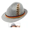 Berets Unisex Neuheit Soft Fedora Hut Kurzes Brim Panama mit