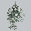 Dekorative Blumen simulierte Pflanze Catharanthus Roseus künstliche Rosenwand Hängende Bäume Bonsai zufällige Sorte ohne Blumentopf