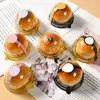 Gift Wrap 50pcs Mini Dessert Cake Box Container Transparent Cupcake Pastry Baking Packaging Tray Christmas Wedding Party Supplies